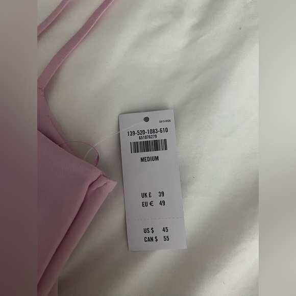Abercrombie & Fitch Soft A&F Collection Pink Asymmetrical Bodysuit - Picture 3 of 7